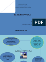 El Hecho Punible: Universidad Yacambú Vicerrectorado Académico Facultad de Ciencias Jurídicas y Políticas