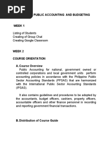 Module For Public Accounting and Budgeting