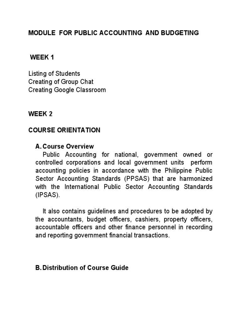 Module For Public Accounting and Budgeting Download Free PDF Taxes