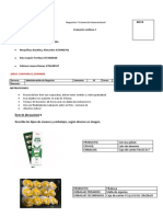 Evaluación Comercio Internacional