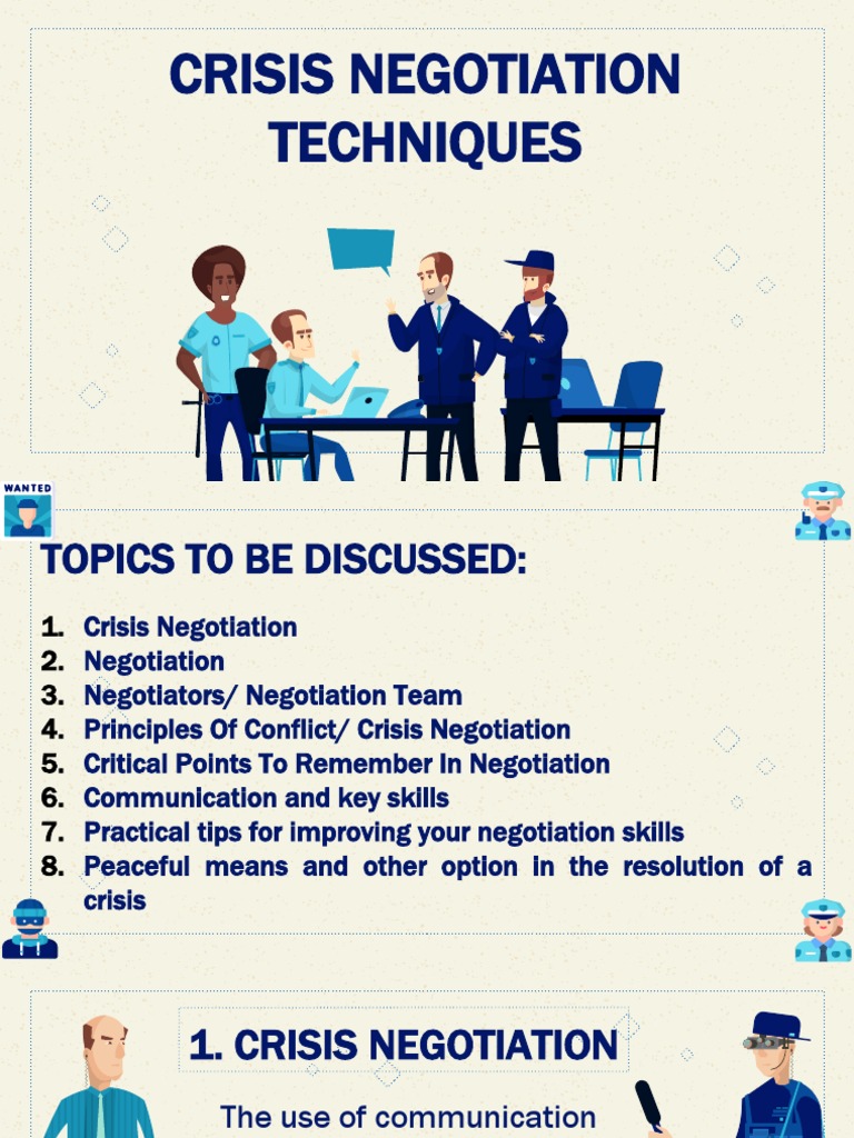 Crisis Negotiation Team Roles | Crisis Negotiation Skills Pdf – BMOG