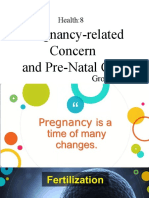 Pregnancy Related Concern and Pre Natal Care Group 7