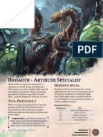 Artificer Biosmith Subclass