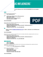 Civic Influencers Donation Form February 2022 - Short