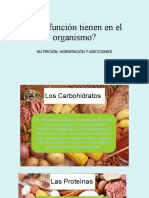 La Funcion de Los Nutrientes en El Organismo