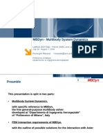 Multibody System Dynamics - Presentation - 2008