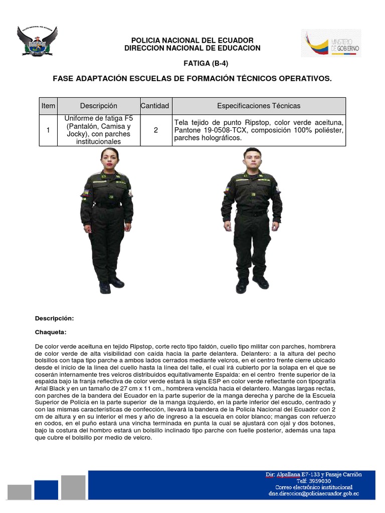 Uniformes Tecnicos Operativos | PDF | Colchón | Calcetín