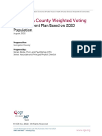 CGR Report on Livingston County Weighted Voting