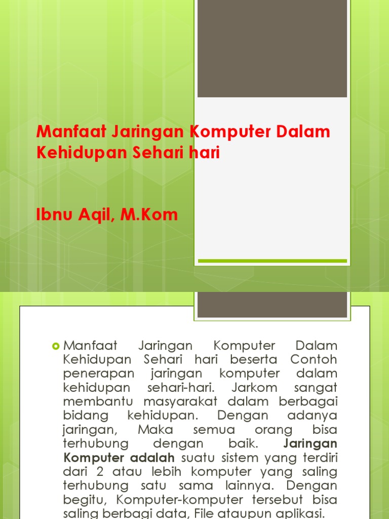 manfaat penggunaan internet dalam kehidupan sehari-hari