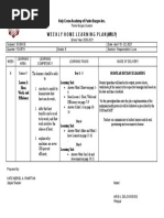 Weekly Learning Plan Science 9 q4 Week 8