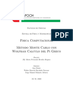 Metodo Monte Carlo Con Wolfram Matematica Calculo Del Pi Greco