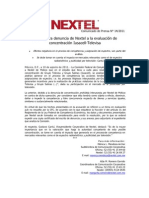 CFC integra denuncia de Nextel a la evaluación de concentración Iusacell-Televisa