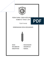 Perdes Tentang Kewenangan Desa Terbaru - Kedungsari