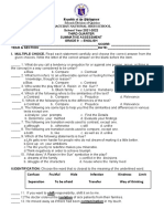 Grade 9 English 3rd QTR Summative Assessment