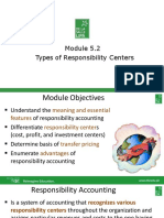 MODULE 5.2 Types of Responsiblity Centers-1