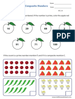 Prime vs Composite Numbers Worksheet - Color Coded Math Practice