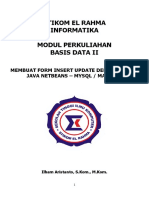 Membuat Form Insert Update Delete Dengan Java Netbeans - SQL