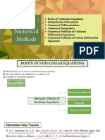 Roots of Nonlinear Equations: Methods