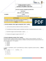 Examen Quimica Segundo Tomar