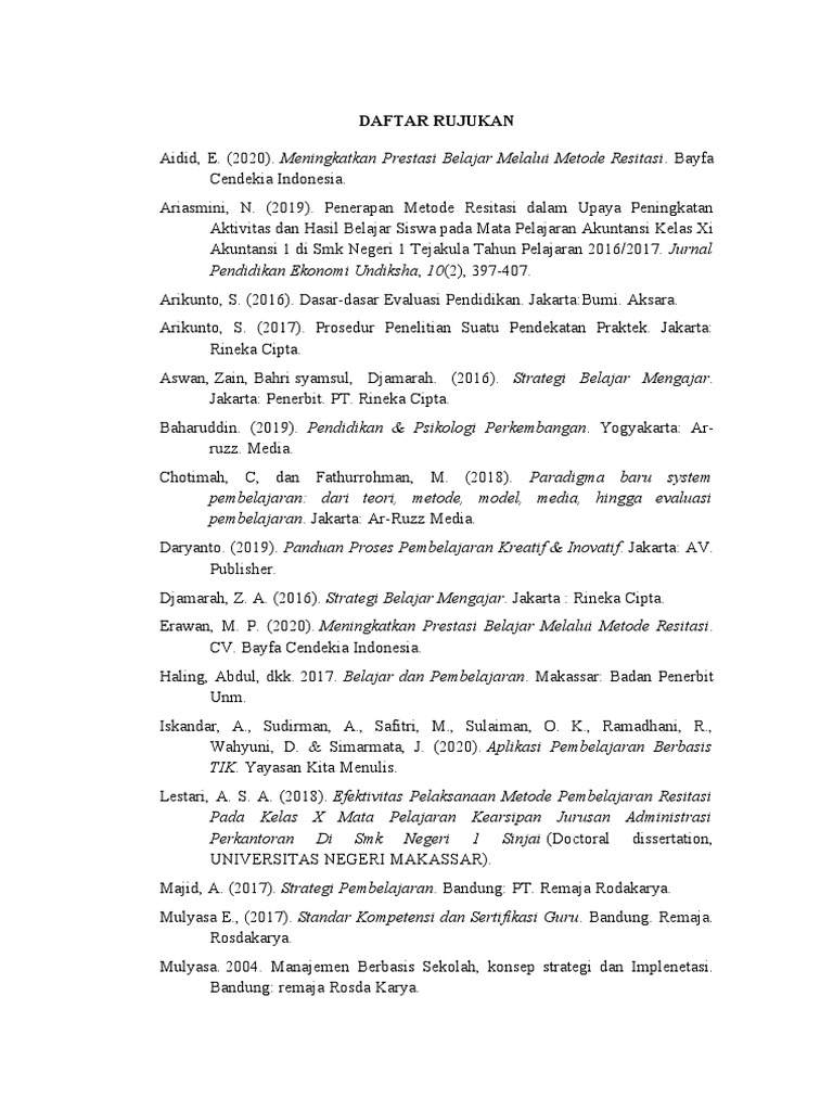 Daftar Pustaka | PDF | Karier & Perkembangan | Seni