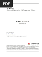 Unit Notes MAS225