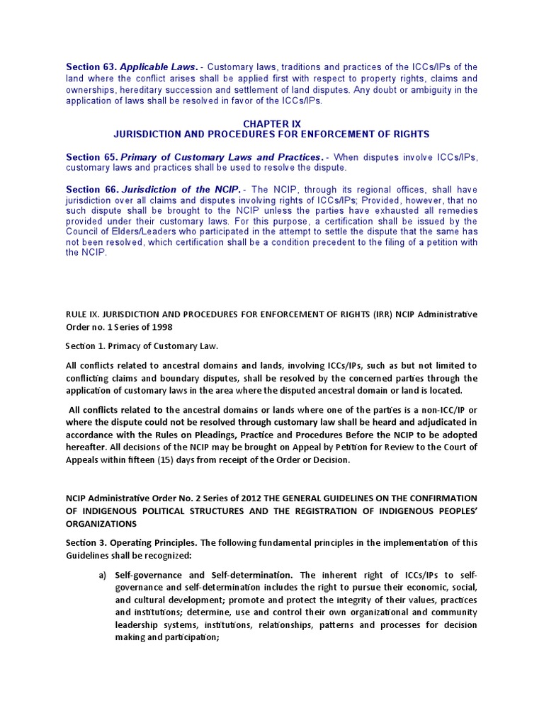 Supporting Provisions To Supplement PDF Government Justice