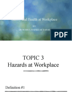 Safety and Health at Workplace - Topic3