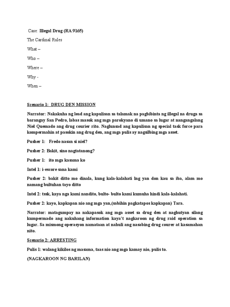 Interrogation Play | PDF