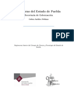 REGLAMENTO ENT Interior Del Consejo Estatal de Ciencia y Tecnologia 20012017