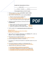 Examen de Ciudadanía Corregido (Tema 1)