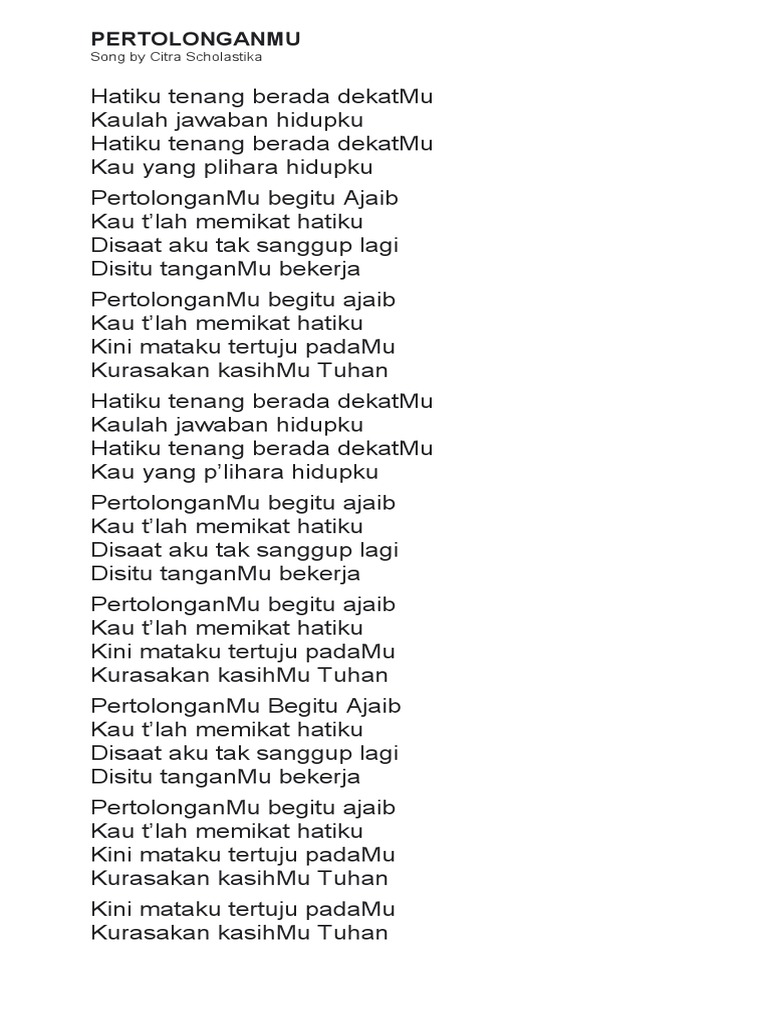 Lirik Lagu Rohani-2 | PDF | Agama & Spiritualitas