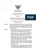 Permendagri No 22 Tahun 2011 Tentang Pedoman Penyusunan Anggaran an Dan Belanja Daerah Tahun Anggaran 2012