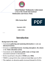 Ethiopian Primary School Students' Mathematics Achievement Through The Lens of The Trends International Mathematics and Science Study