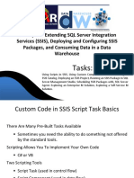 Lab Topic 9 Extending SSIS Deploying and Configuring SSIS Packages Consuming Data