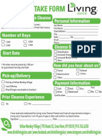 Cleanse Intake Form 2