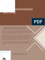 Indian Partnership Act Summary