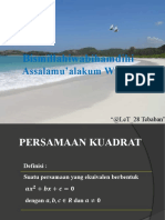 Persamaan Kuadarat