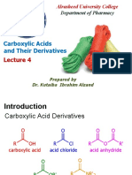 Lecture 4 - Carboxylic Acids