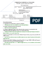 Christian Medical College Orthopaedics Appointment