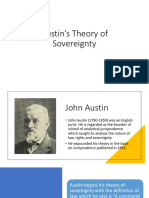 Austin's Theory of Sovereignty Political Science