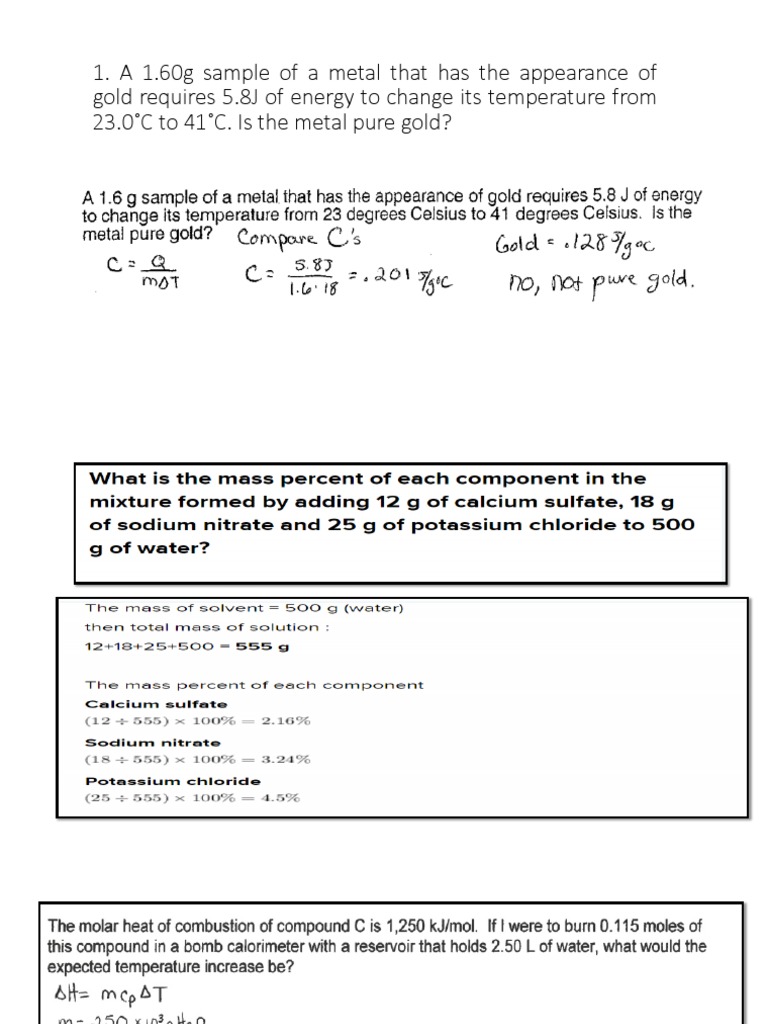 Sample Problems With Answers | PDF