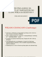 Varayti NG Wika Sa Region 9