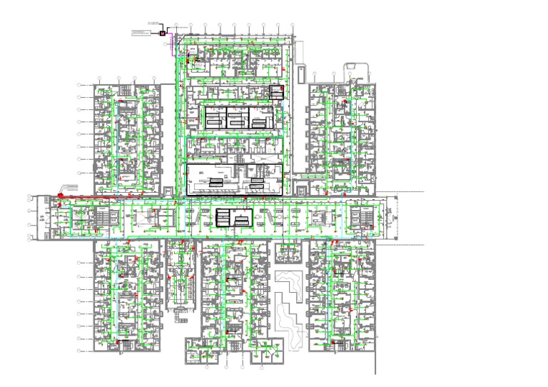 Drawing Ground Floor Fire Fighting | PDF
