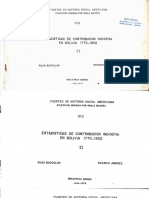 Rosa Boccolini, Rosario Jiménez - Estadísticas de Contribución Indígena en Bolivia 1770-1902. 2-Universidad Nacional Mayor de San Marcos (U