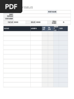 SOD and EOD Template 2022 | PDF