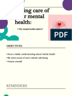 Mental Health Self Care Presentation HOMEROOM 2