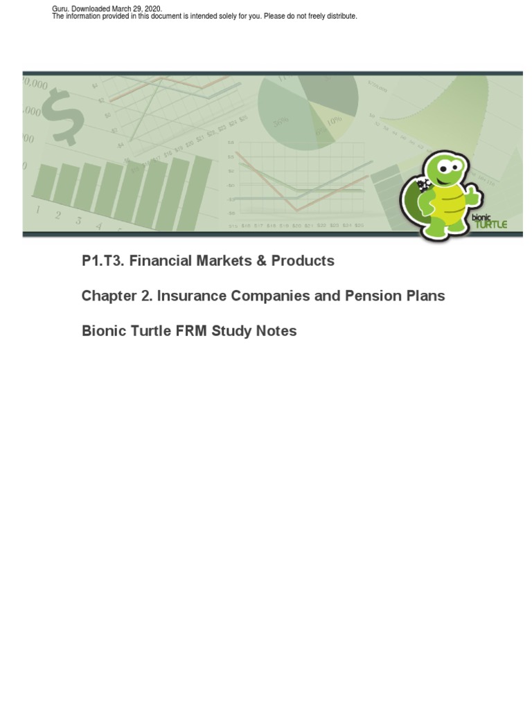 Insurance Companies & Pension Plans Overview | PDF