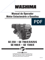 Manual do Operador Motor Estacionário a Gasolina GE 250-1500