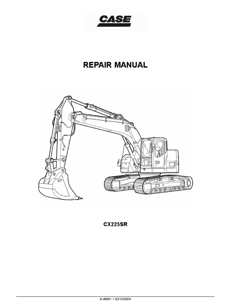 CX225SR Repair Manual Overview | PDF | Bearing (Mechanical