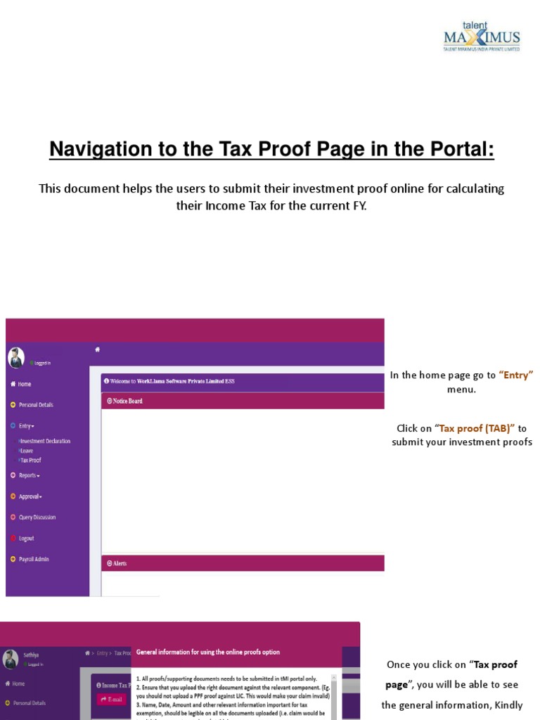 20 - Proof Submission User Manual | PDF | Payroll Tax | Renting